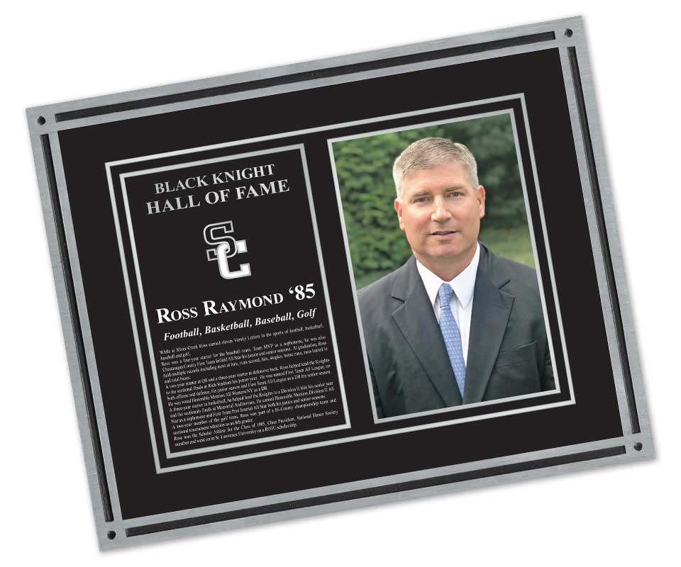 Cast Aluminum Plaque with Digital Image Silver/Black