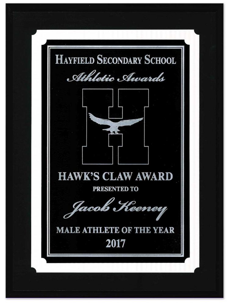 Engraved Plaque Hayfield Secondary School