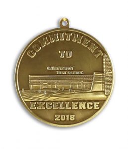 Inset shows reverse side of Campbell High School.